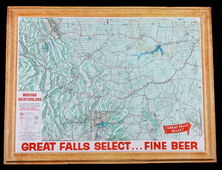 Appraisal: Great Falls Select Beer Montana Topographic Map This is a