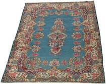 Appraisal: A Blue Kerman Estate Carpet A Kerman design estate carpet