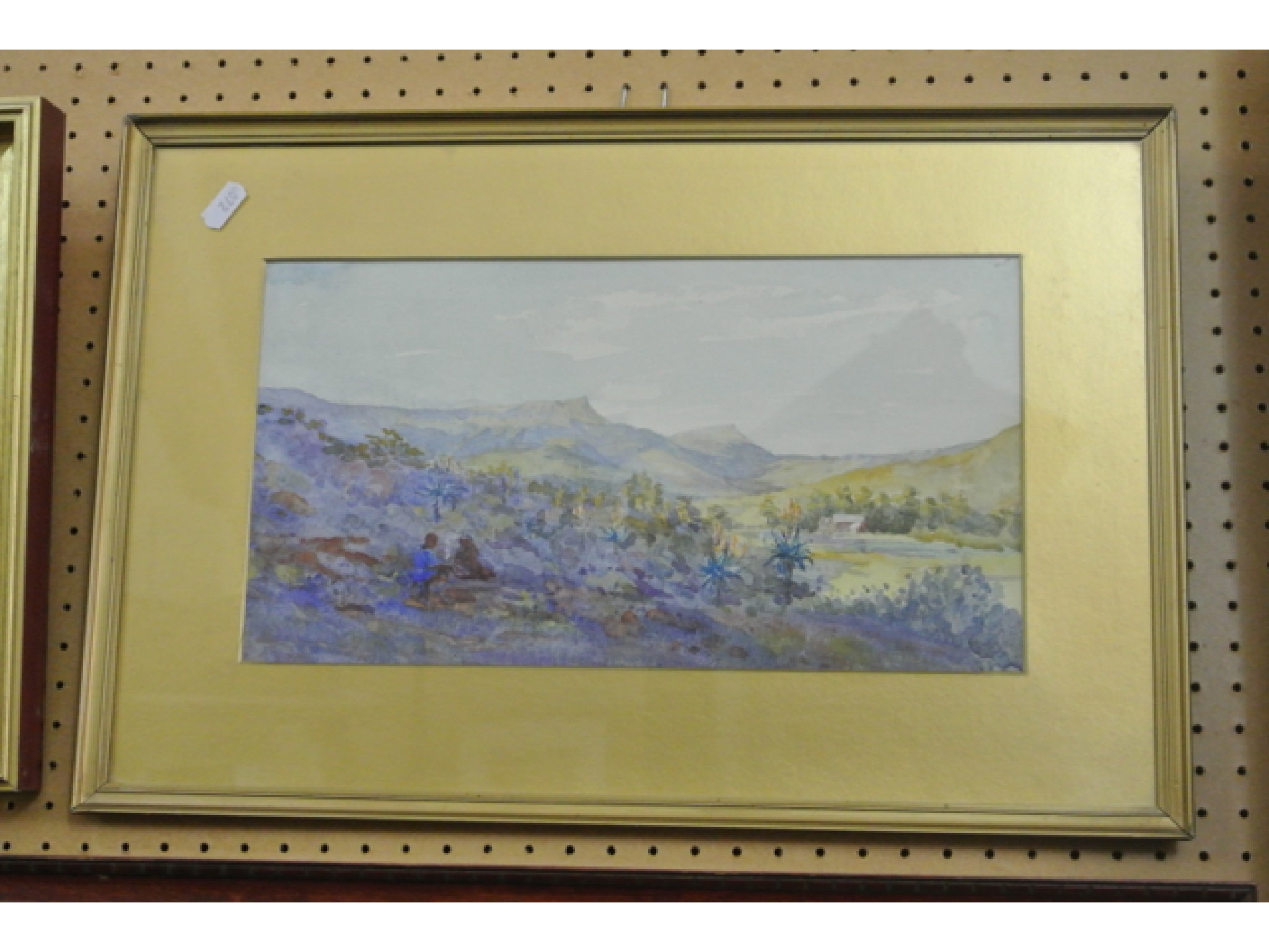 Appraisal: An early th century watercolour of a mountainous South African