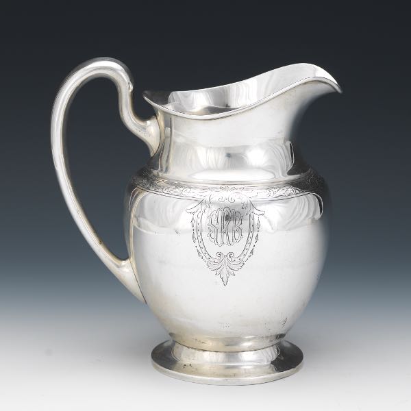 Appraisal: INTERNATIONAL SILVER CO STERLING WATER PITCHER Sterling water pitcher with