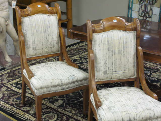 Appraisal: PAIR OF SIDE CHAIRS American early th century with hardwood