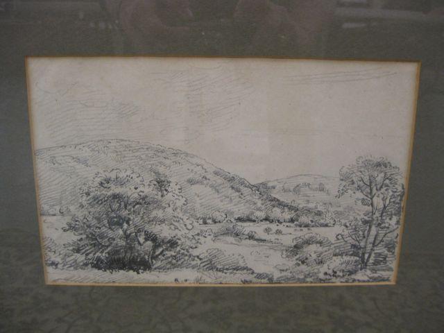 Appraisal: David Charles Reed Pencil Drawing landscape image area x born