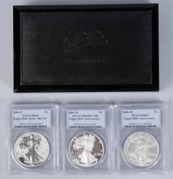 Appraisal: American Eagle th Anniversary Coin Set Description -W PCGS MS-