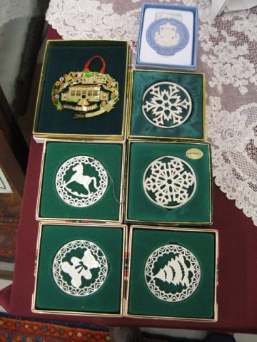 Appraisal: Christmas Ornaments Lenox Wedgwwod and other all in boxes