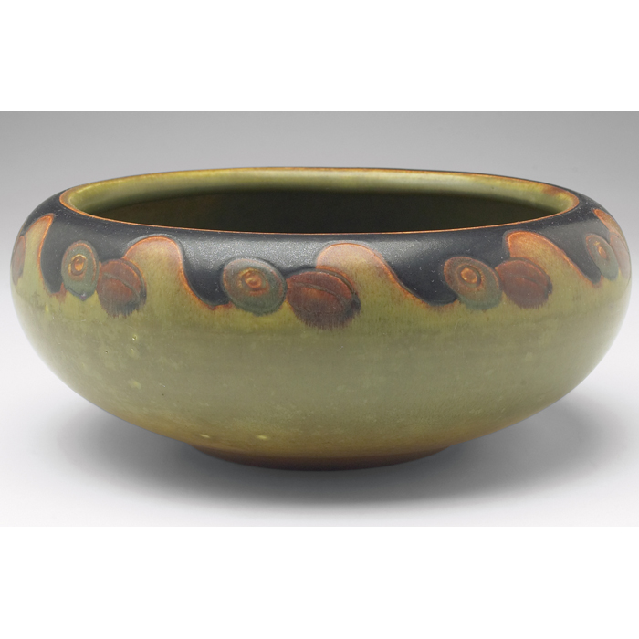 Appraisal: Unusual Rookwood bowl large form with an incised stylized Arts