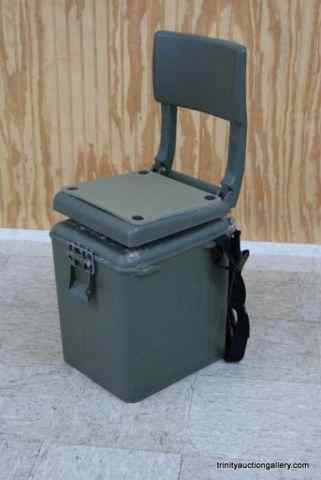 Appraisal: Portable Hunting Stool w Cooler Gear PackMade of hard plastic