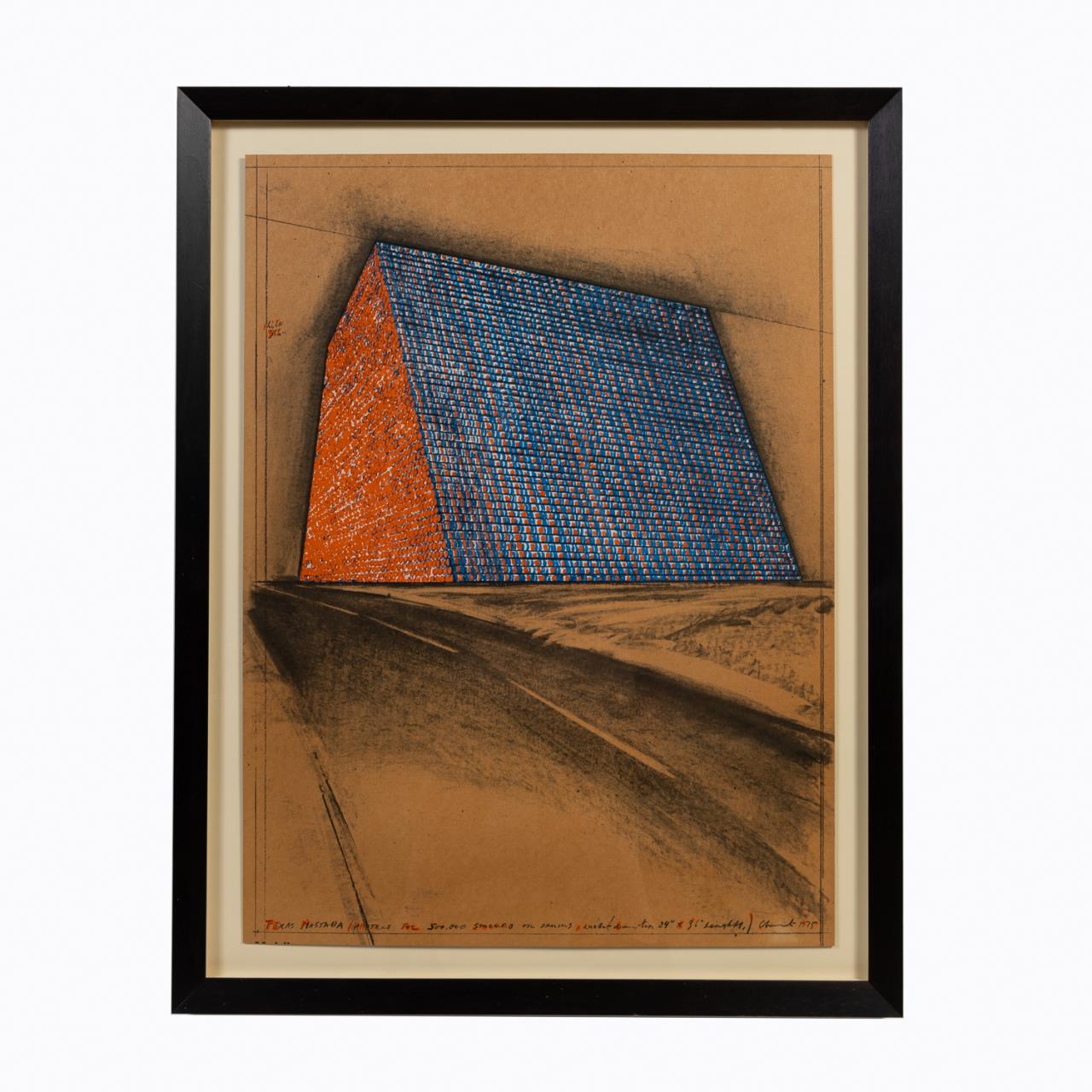 Appraisal: CHRISTO TEXAS MASTABA OFFSET LITHO Cristo Bulgarian - Texas Mastaba