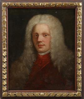 Appraisal: Continental School Portrait of a Man in a Powder Continental