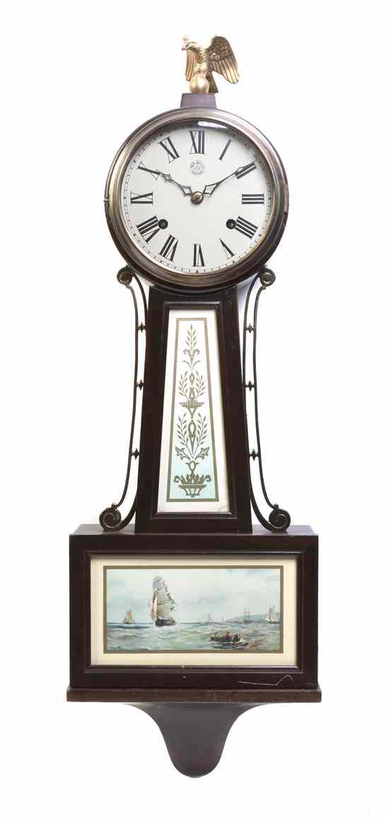 Appraisal: An American Federal Style Banjo Clock New Haven Clock Co