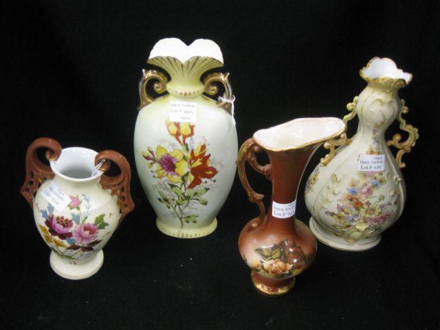 Appraisal: Antique Porcelain Vases various florals tallest is excellent