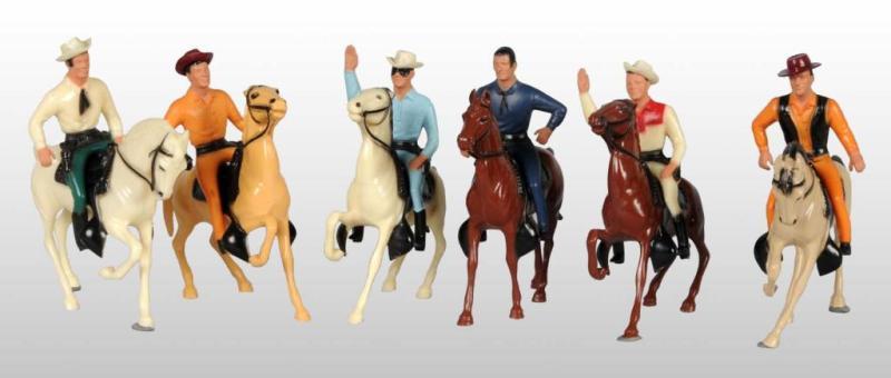 Appraisal: Lot of Miniature Hartland Horse Riders Description Plastic Includes Paladin