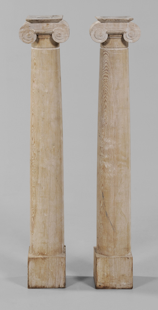 Appraisal: Pair American Ionic Style Architectural Columns possibly Virginia th century