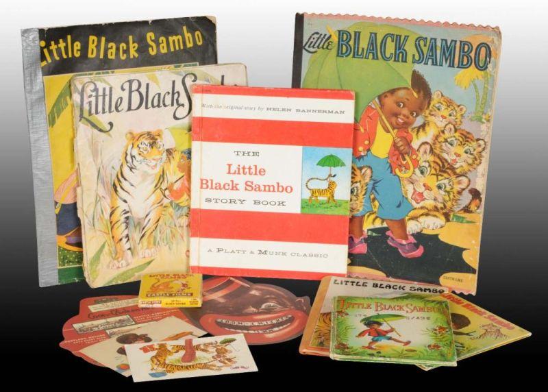 Appraisal: Assorted Black Americana Lot Description Includes Little Sambo books dated