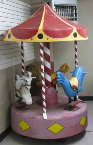 Appraisal: CLASSIC KIDDIE RIDE CAROUSEL Miracle Recreation Equipment Co Monett Missouri