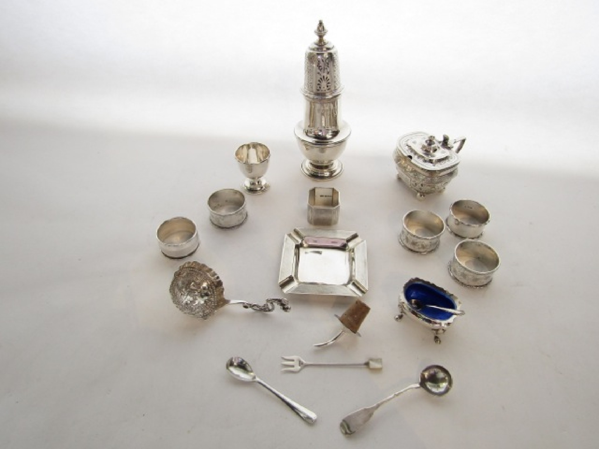 Appraisal: A George V silver sugar caster C S Harris Sons