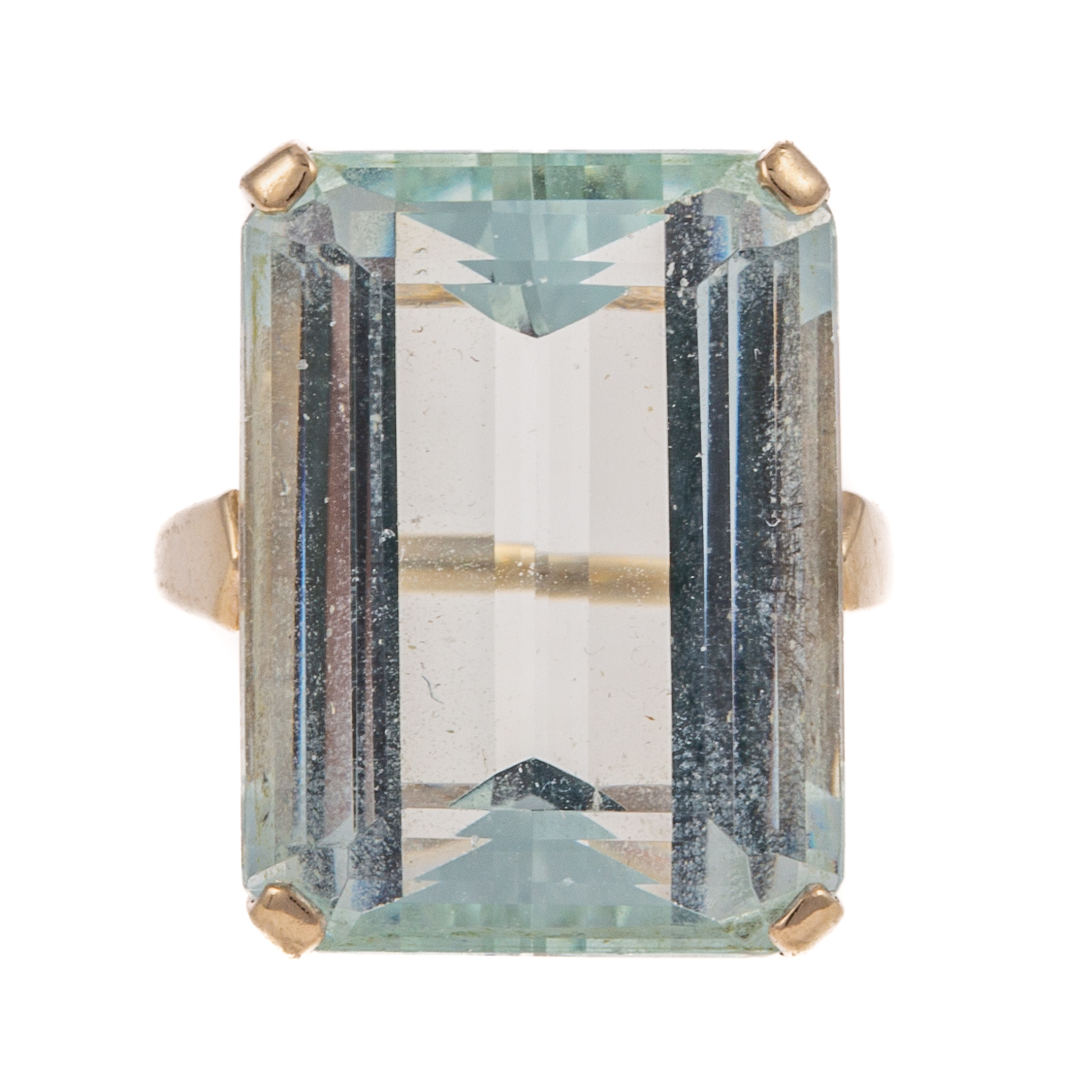 Appraisal: A CT AQUAMARINE COCKTAIL RING IN K K white gold