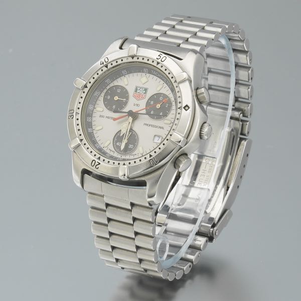 Appraisal: TAG HEUER PROFESSIONAL STAINLESS STEEL WATCH CE mm head will