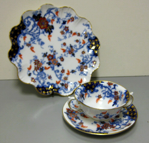 Appraisal: POINTONS CHINA SOUP SERVICE Decorated in Japanese style blue underglaze