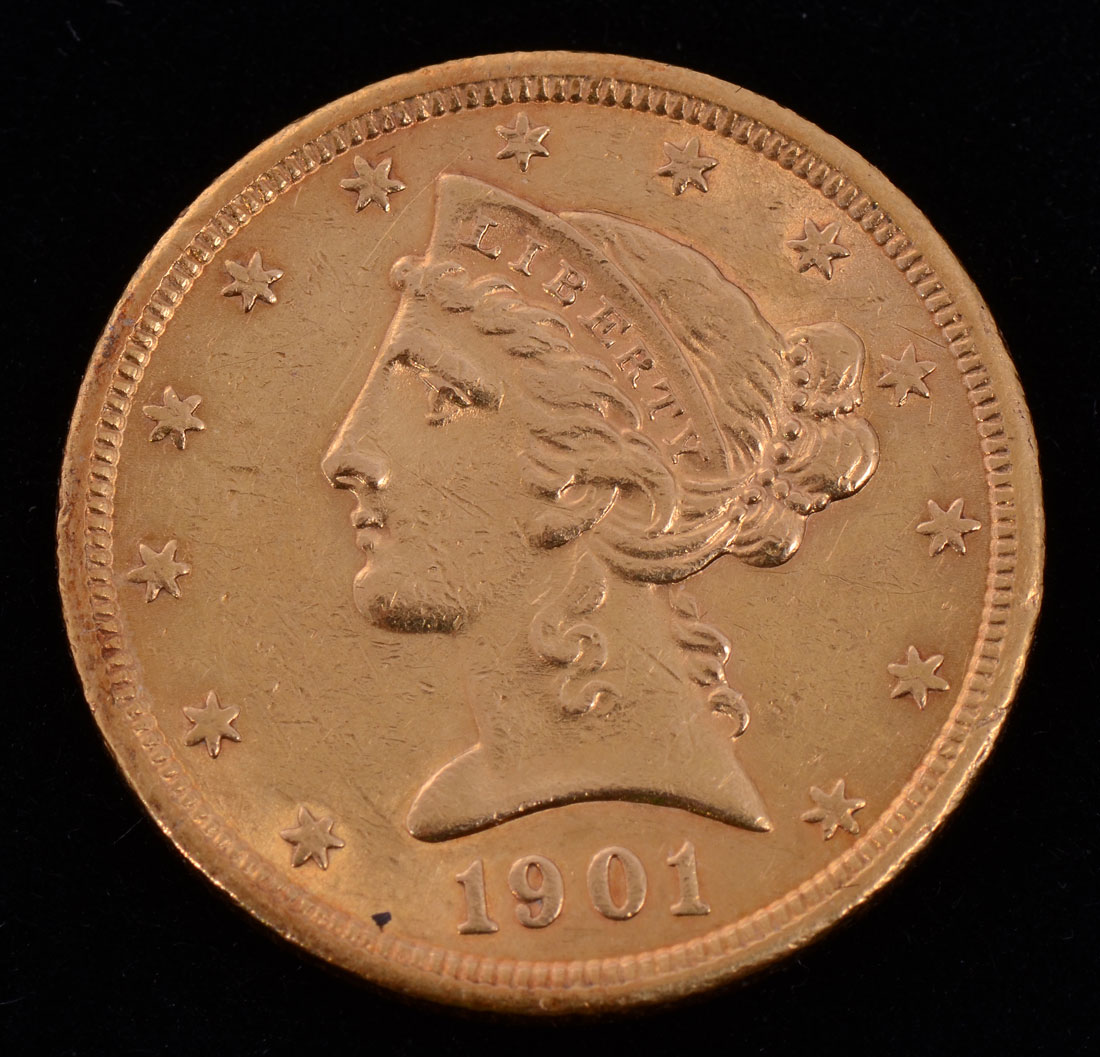 Appraisal: -S US GOLD LIBERTY HEAD COIN Ungraded approx grams