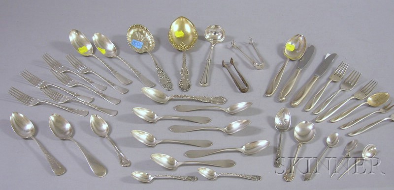 Appraisal: Group of Assorted Sterling Silver Flatware a large Towle serving