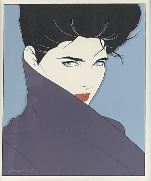 Appraisal: Patrick Nagel Lithograph From Limited Edition BookFrame x Minor nicks