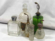 Appraisal: A mixed lot of scent bottles comprising three atomizers two