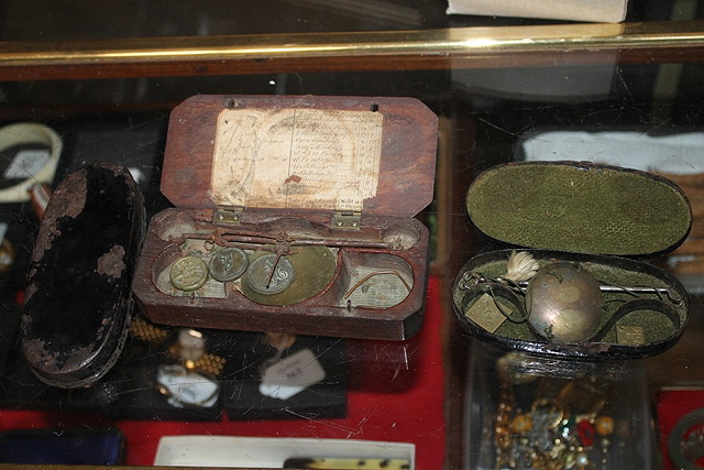 Appraisal: THREE TH CENTURY SETS OF SOVEREIGN SCALES cased