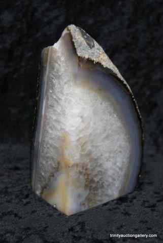 Appraisal: Hand Cut Polished '' Geode Stone - RockThis is for