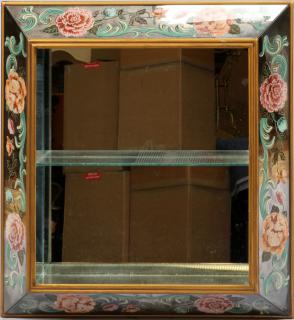 Appraisal: WALL CURIO MIRROR FRAME C WALL CURIO MIRROR FRAME C