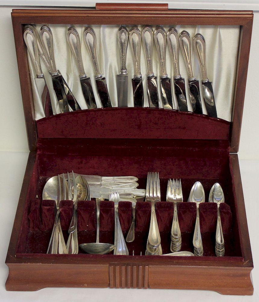 Appraisal: STERLING Gorham Edgeworth Flatware Service Includes teaspoons - approx in