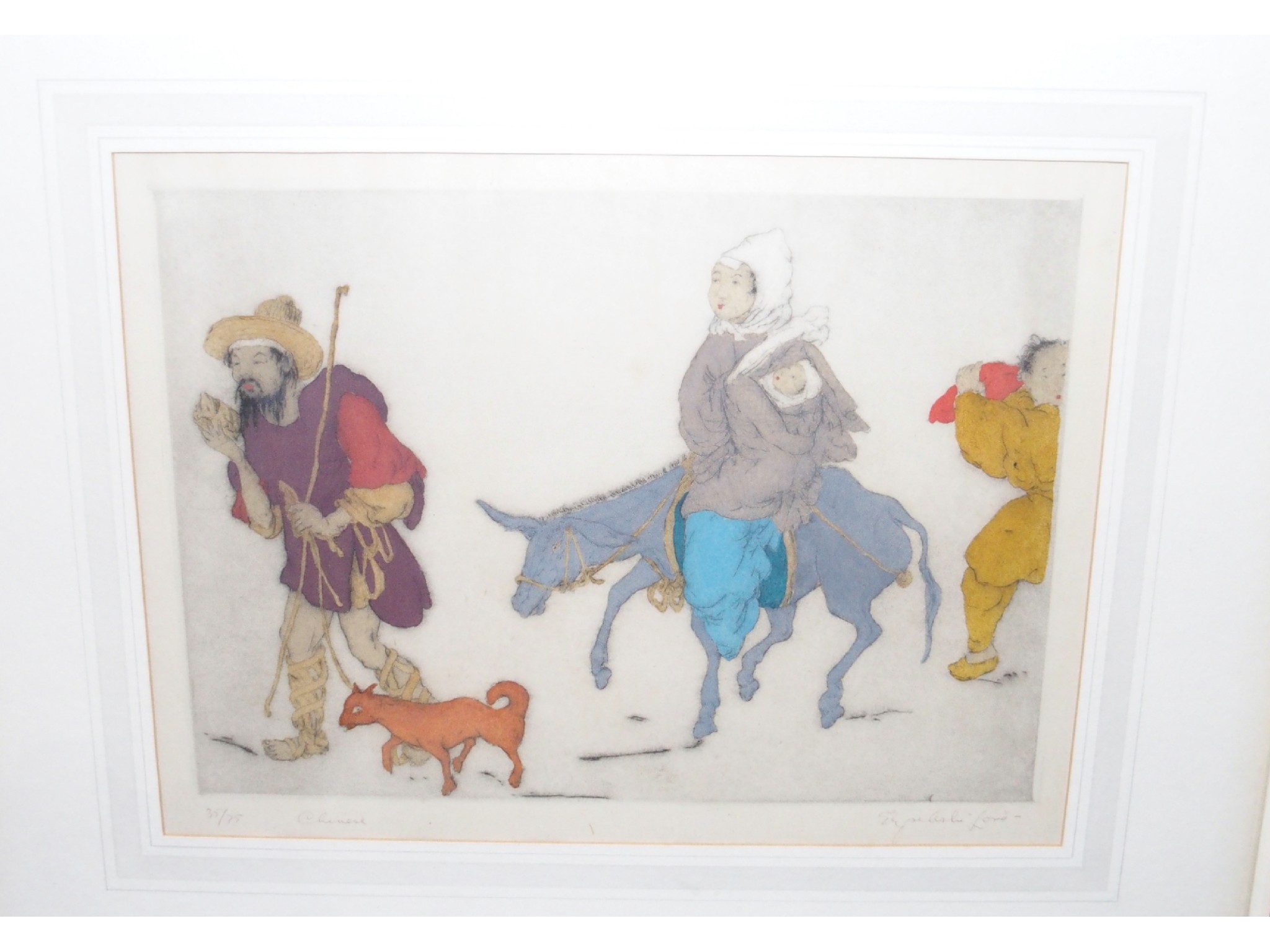 Appraisal: ELYSE ASHE LORD Chinese signed numbered and inscribed with title