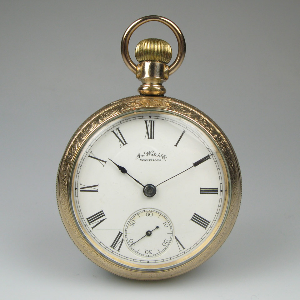 Appraisal: Waltham Openface Pocket Watch circa size jewel movement in a