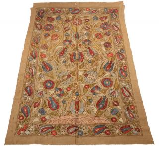 Appraisal: TH C OTTOMAN SILK EMBROIDERED TEXTILE x - Turkish Bright