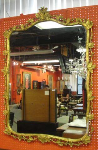 Appraisal: Large Giltwood Mirror From a Rye home Dimensions h x