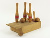 Appraisal: BOWLING SET - Circa - pine boxed miniature bowling set