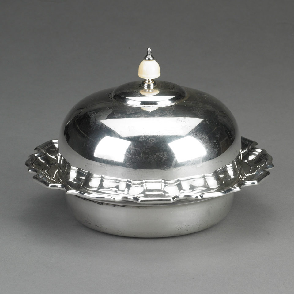 Appraisal: Canadian Silver Muffin Dish and Cover Henry Birks Sons Montreal