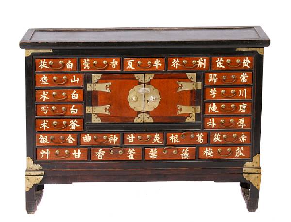 Appraisal: A Korean tansu th century height in width in depth