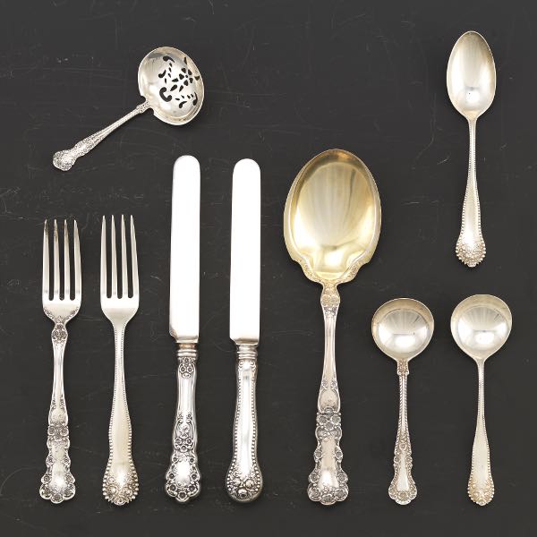 Appraisal: ASSORTED GORHAM STERLING FLATWARE GROUP Including Gorham Lancaster pattern teaspoon