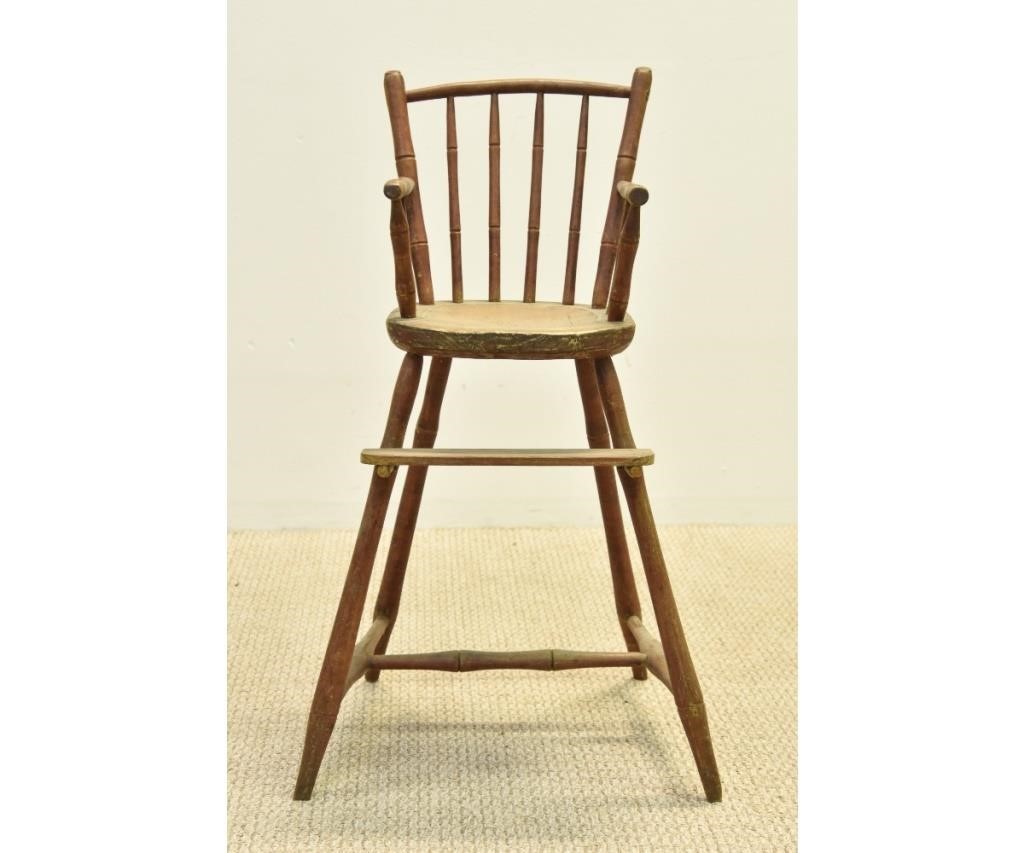 Appraisal: Childs Windsor bamboo turned high chair circa h x w