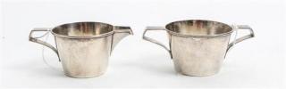 Appraisal: An American Arts Crafts Silver Creamer and Sugar the T