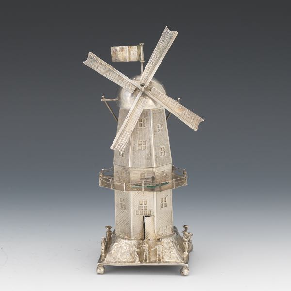 Appraisal: DUTCH SILVER EXPORT MILL SPICE TOWER DATED x x Finely