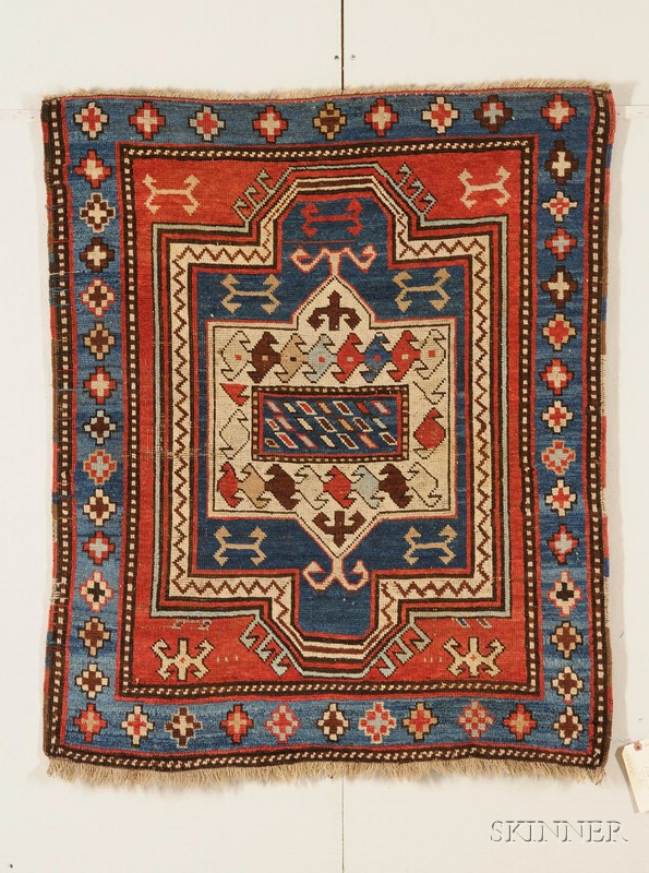 Appraisal: Kazak Rug Southwest Caucasus last quarter th century even wear