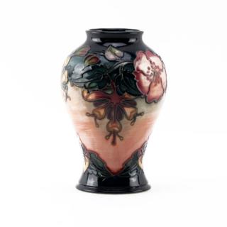 Appraisal: Moorcroft Oberon Baluster Shaped Pottery Vase Stamped on underside Good