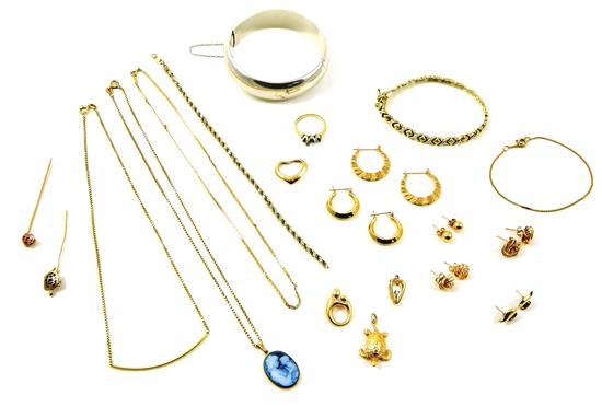 Appraisal: JEWERLY eleven pieces including - K yellow gold and sterling