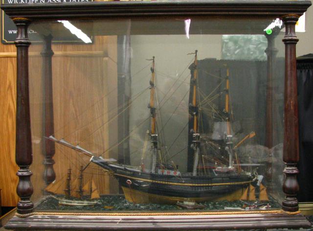 Appraisal: Large Three Masted Schooner ''Carrie Hill'' in Showcase dimensions of