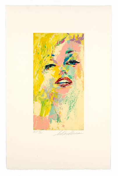 Appraisal: A Marilyn Monroe 'artist's proof' serigraph signed and numbered by