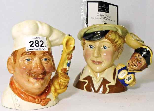 Appraisal: Royal Doulton Intermediate Size Character Jugs Oliver Twist D and