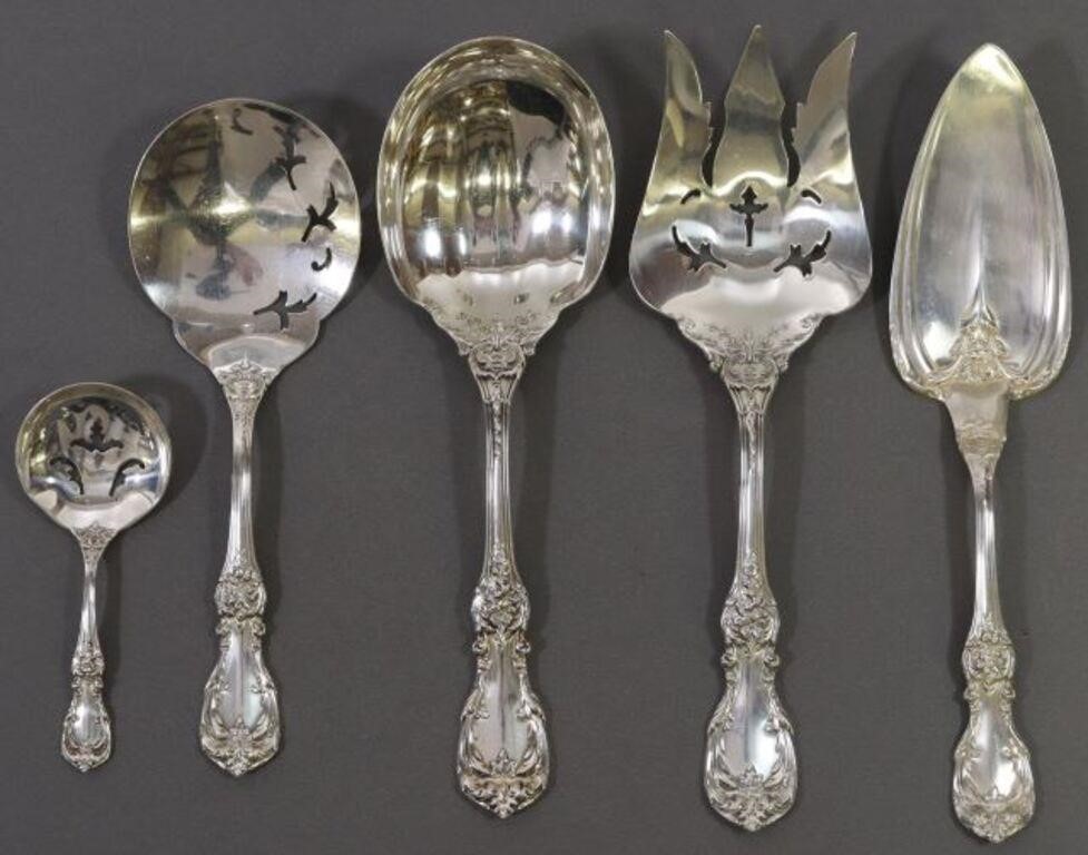 Appraisal: lot of American sterling silver serving flatware Reed and Barton