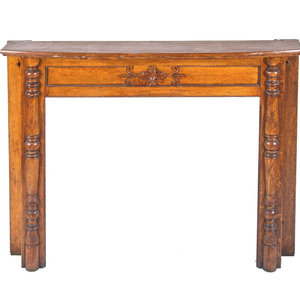 Appraisal: An American Quarter Sawn Oak Fireplace Mantel Charles Lorenzen and