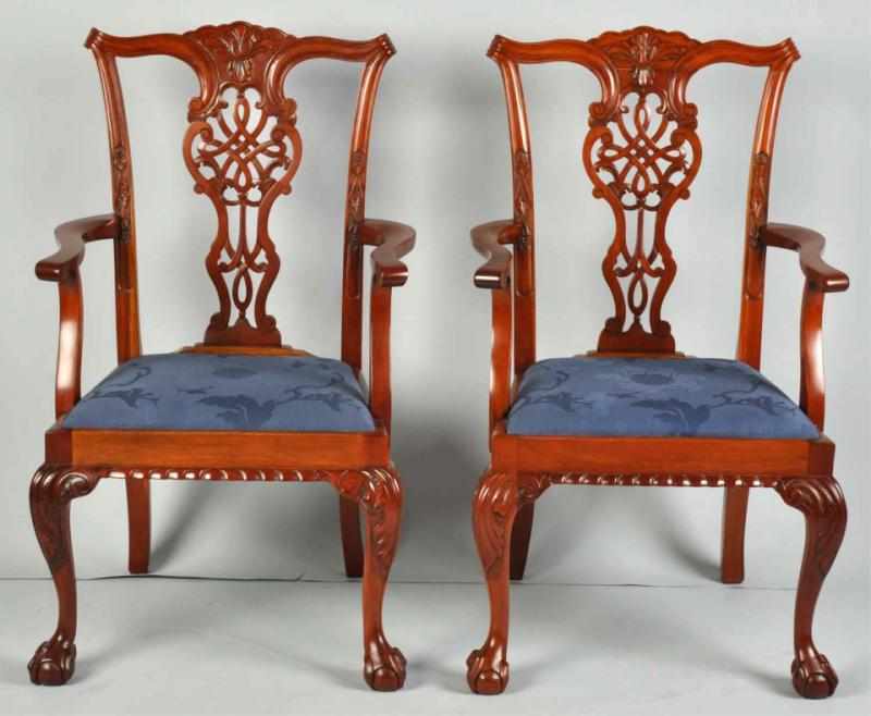 Appraisal: Lot of Centennial Chippendale Chairs Description to Includes two armchairs